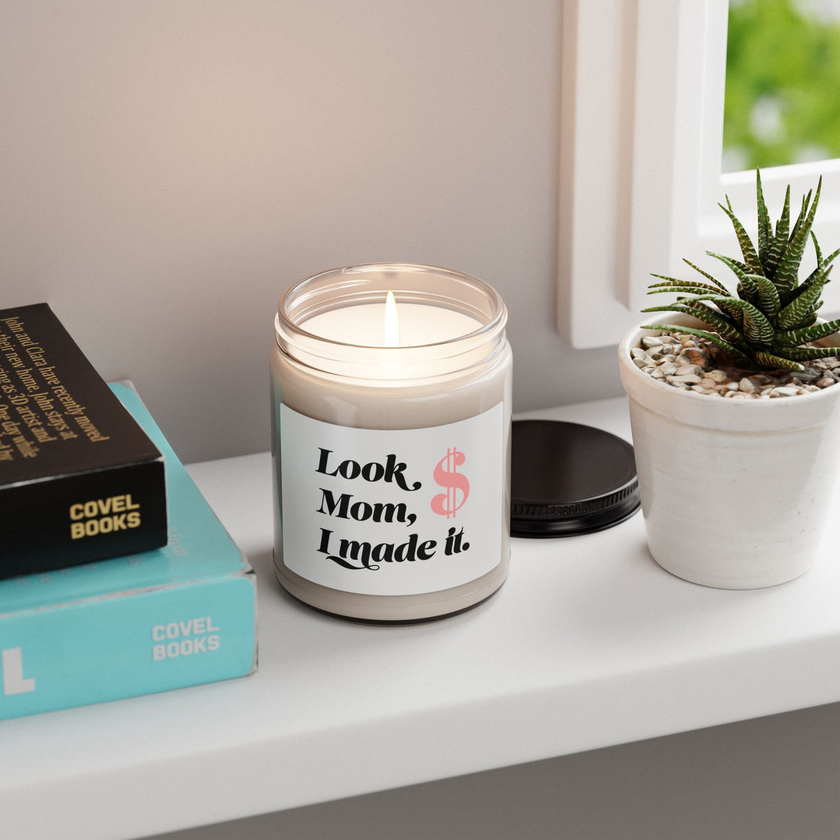 Look Mom, I Made It Soy Candle — 9oz Scented Jar Gift for Moms & Graduates