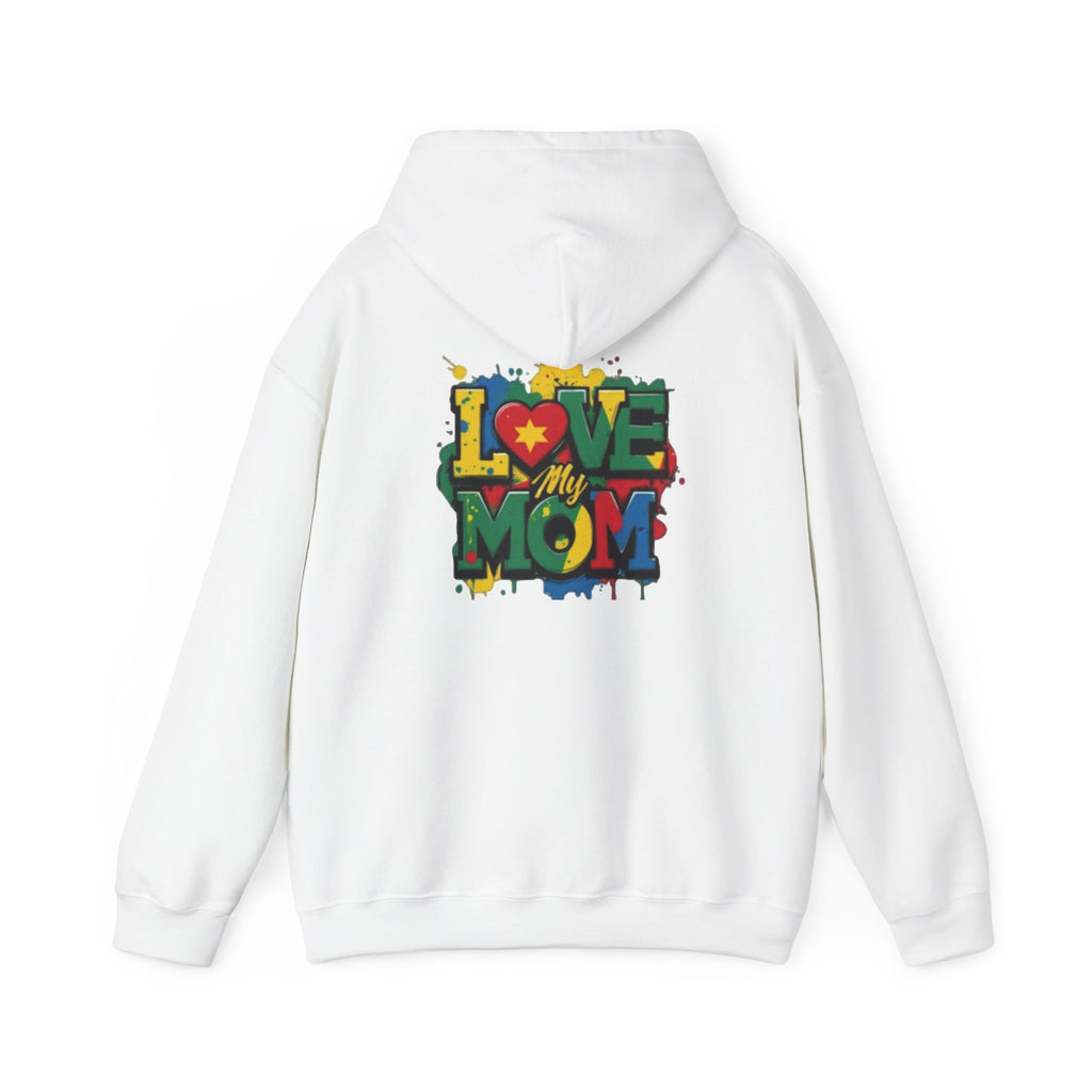 Love My Mom Hoodie — Colorful Graffiti Mother's Day Sweatshirt