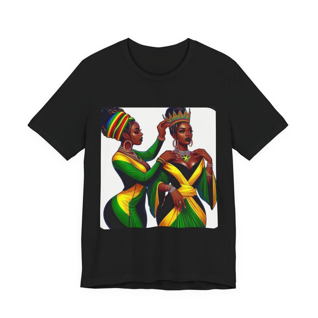 Queen Crown T-Shirt — Black Royalty Afrocentric Art Tee