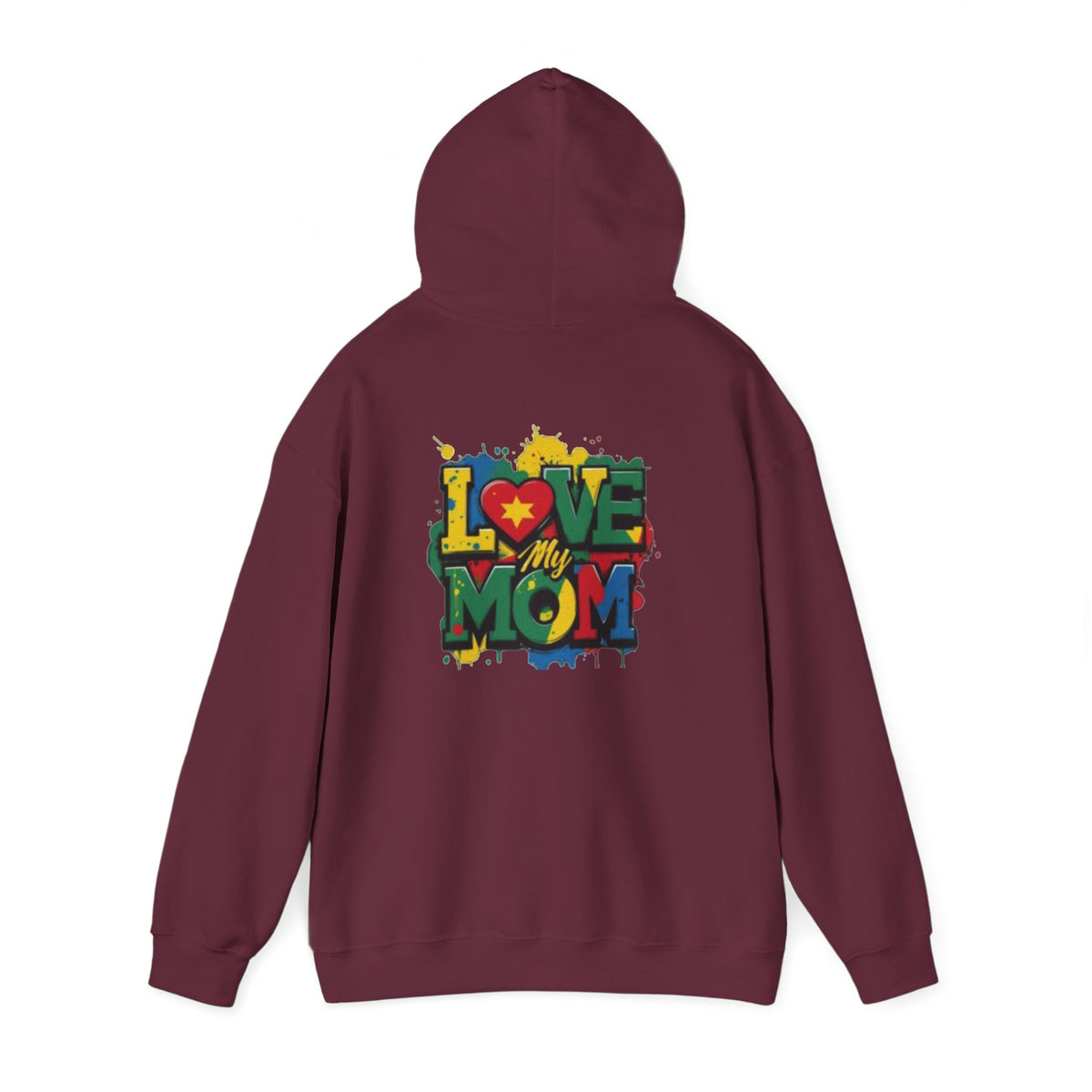 Love My Mom Hoodie — Colorful Graffiti Mother's Day Sweatshirt