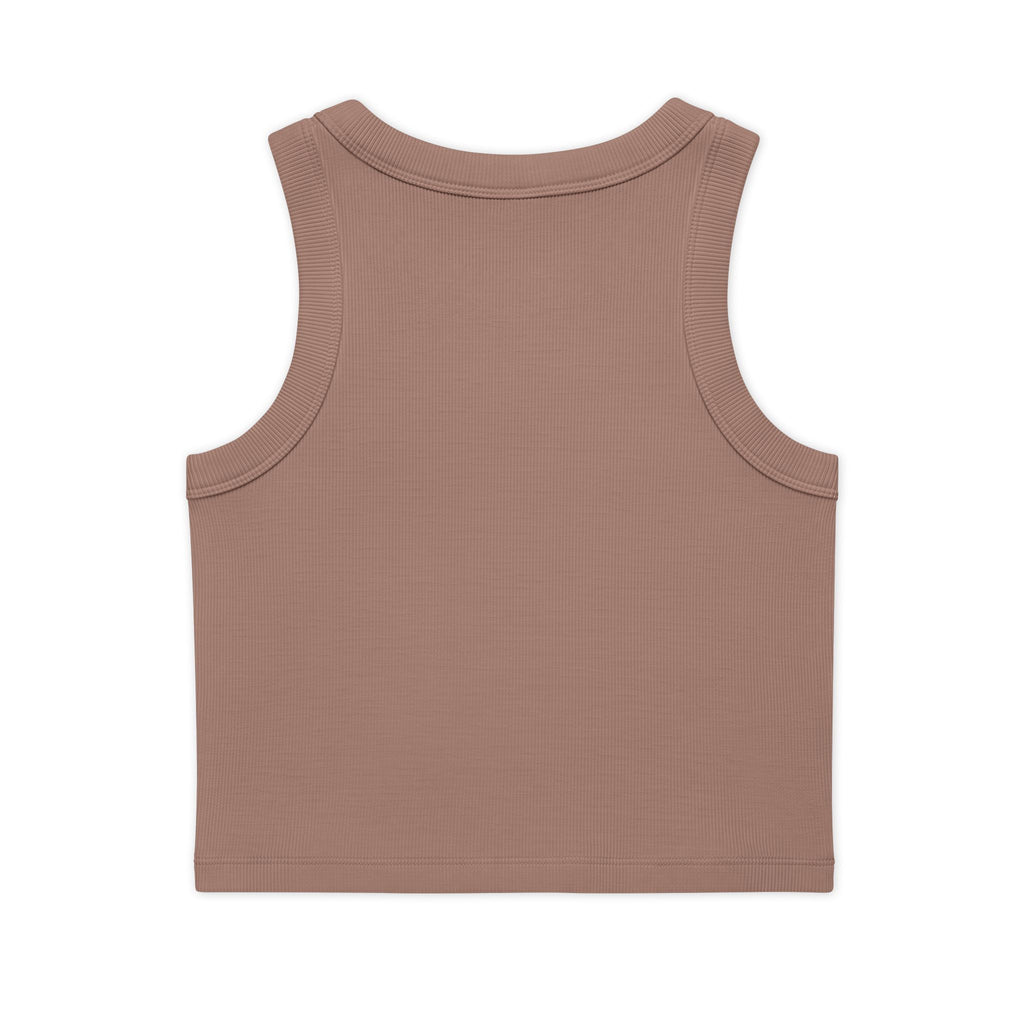 Peacock Eye Rib Crop Tank