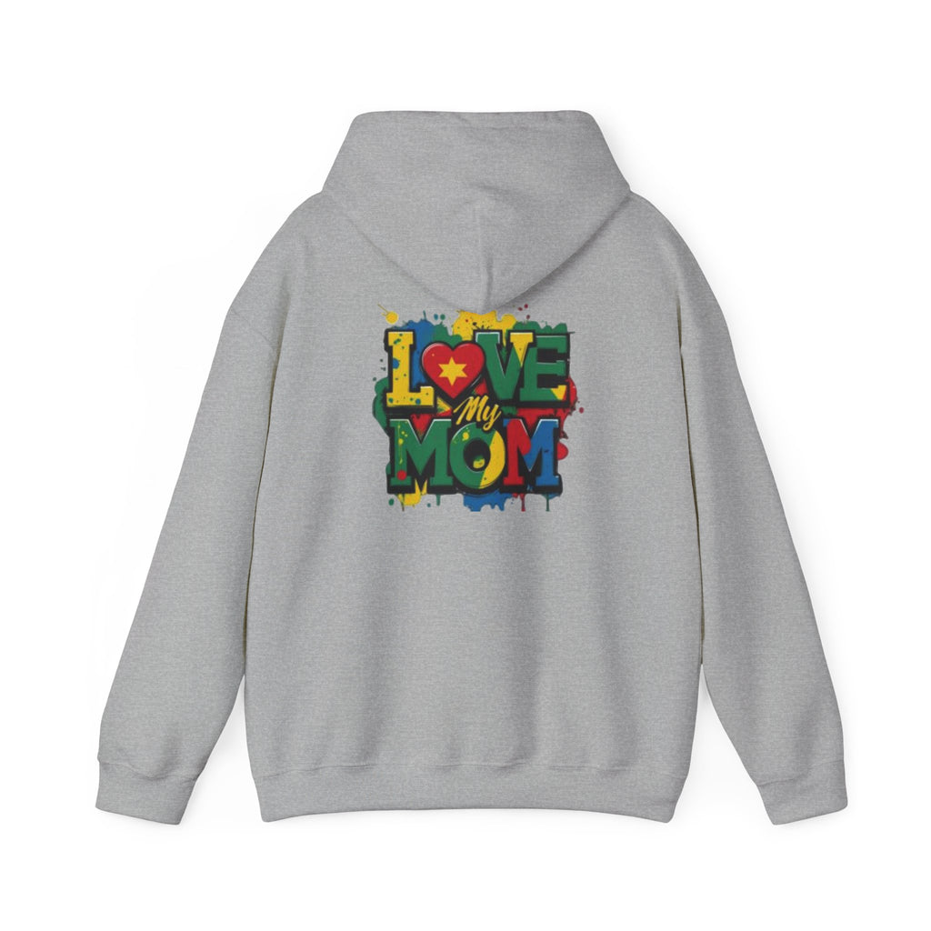 Love My Mom Hoodie — Colorful Graffiti Mother's Day Sweatshirt