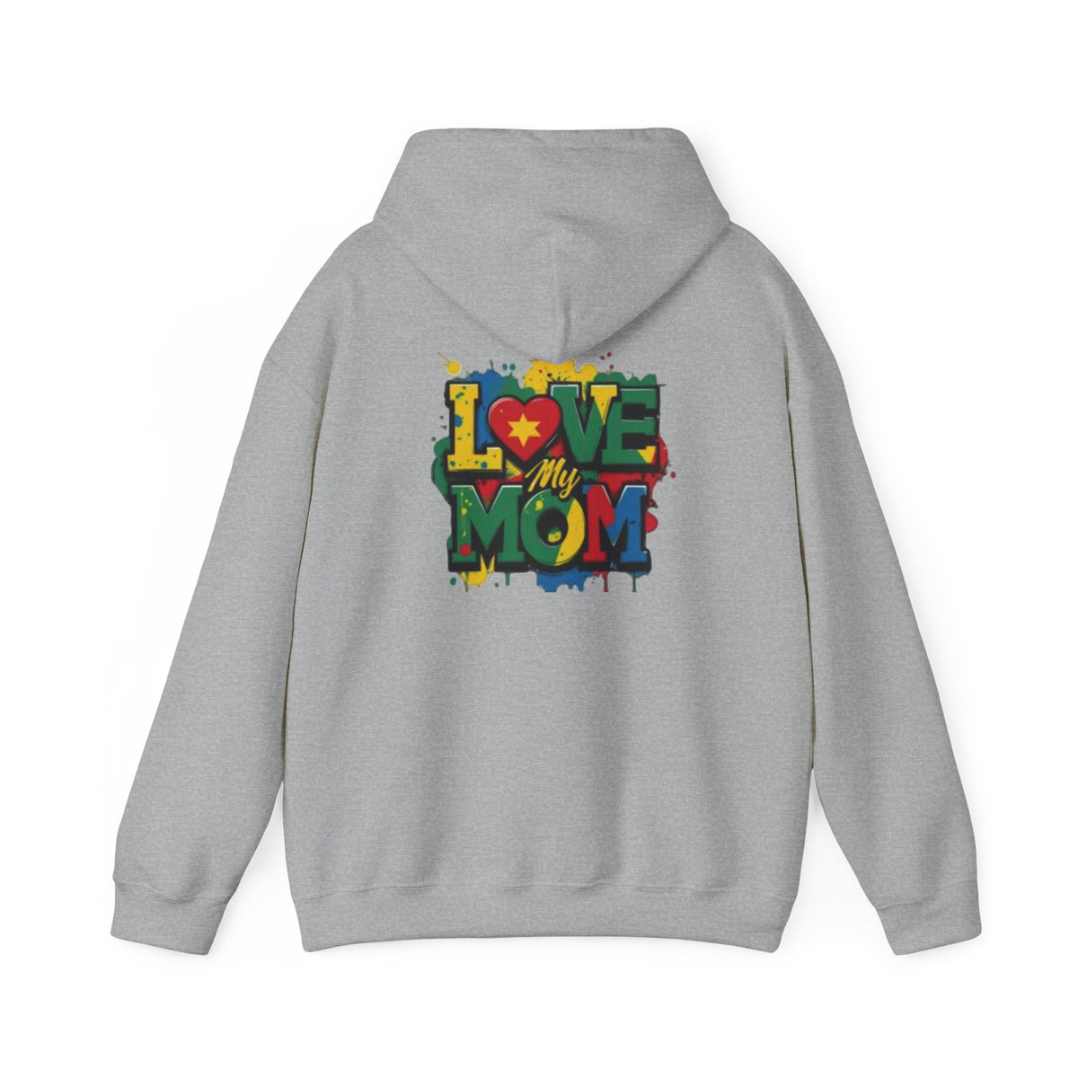 Love My Mom Hoodie — Colorful Graffiti Mother's Day Sweatshirt