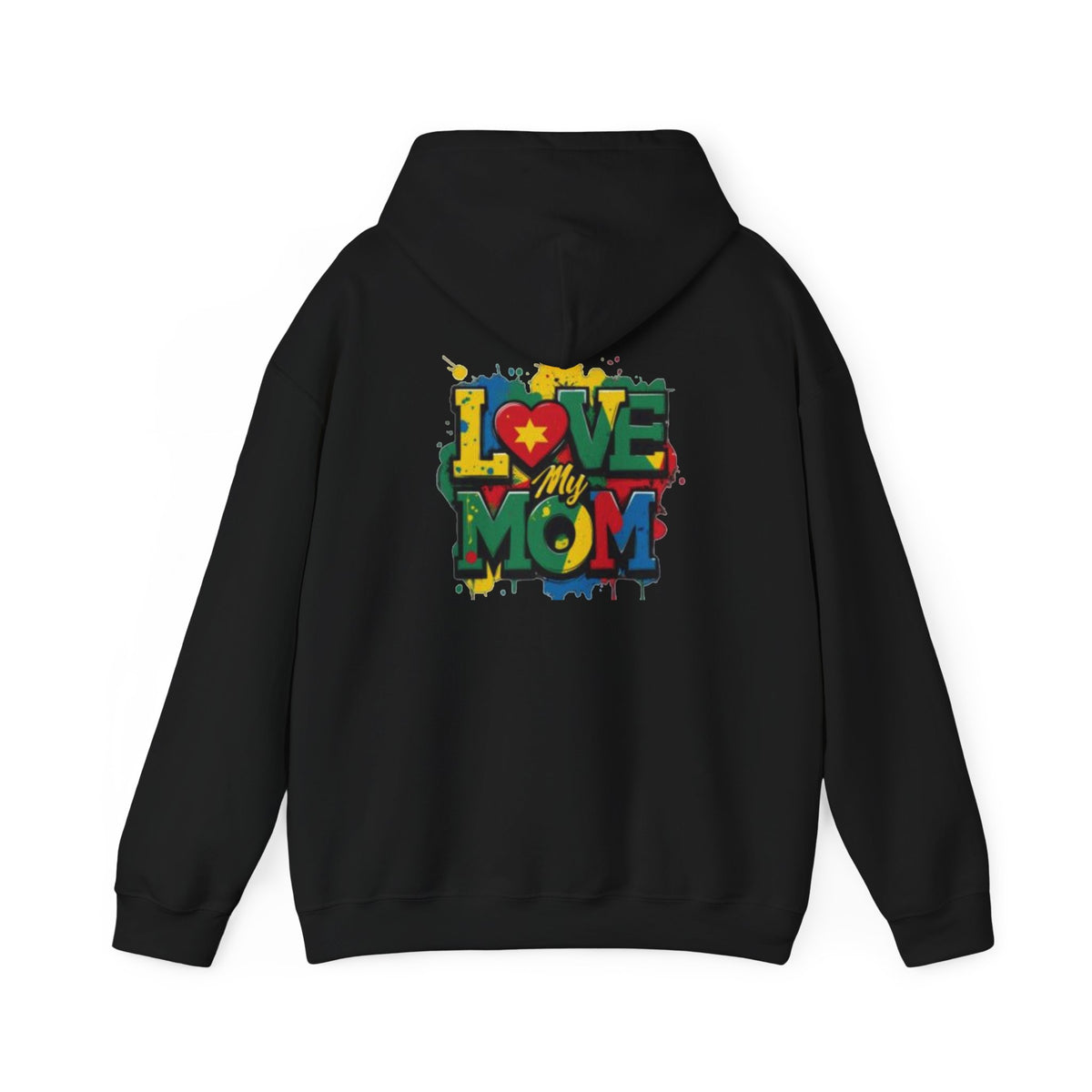 Love My Mom Hoodie — Colorful Graffiti Mother's Day Sweatshirt