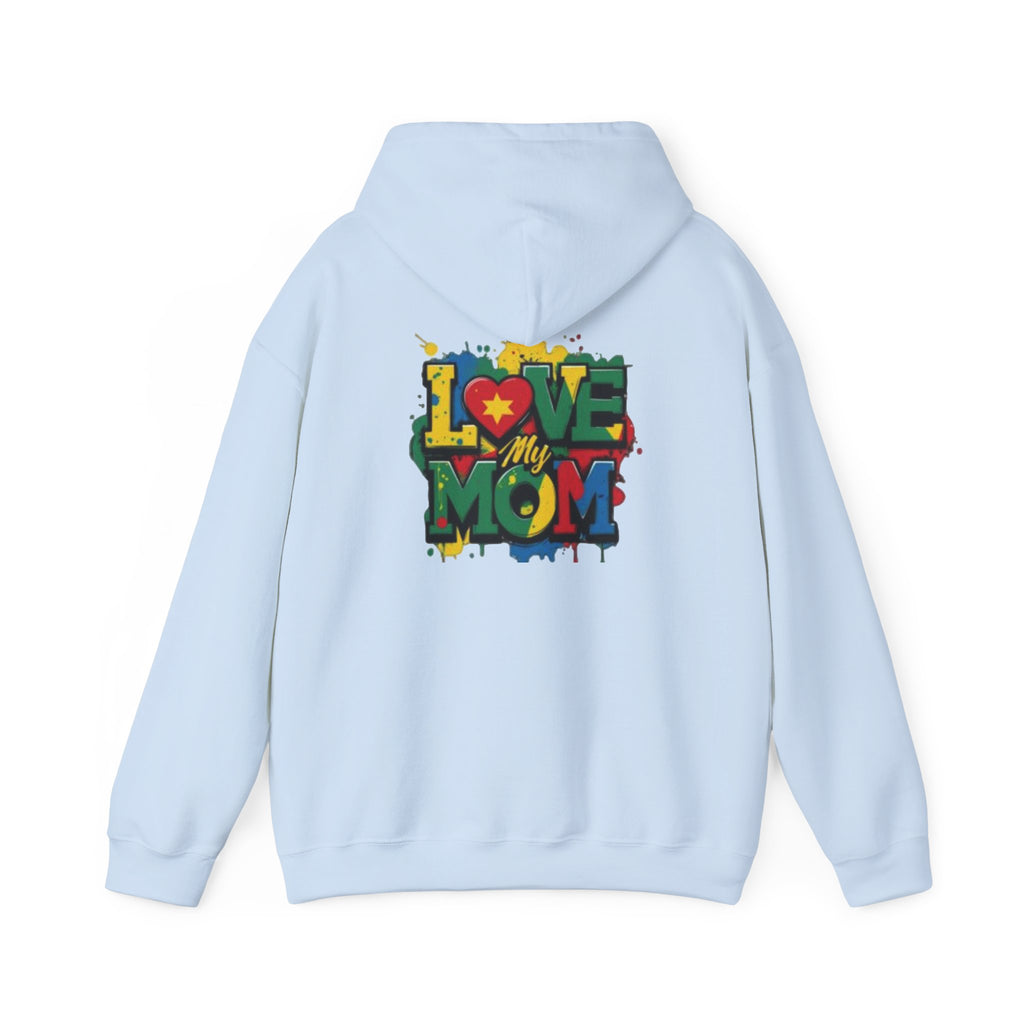 Love My Mom Hoodie — Colorful Graffiti Mother's Day Sweatshirt