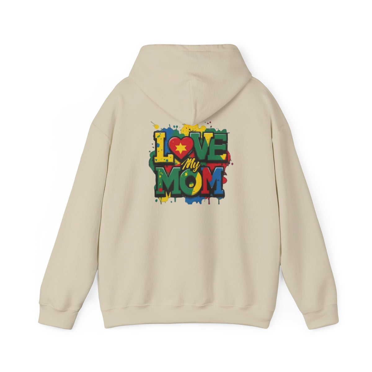 Love My Mom Hoodie — Colorful Graffiti Mother's Day Sweatshirt