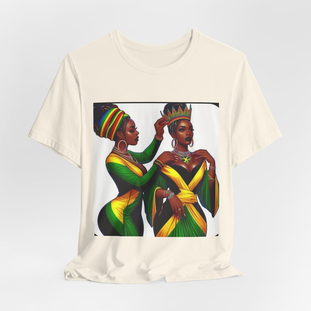 Queen Crown T-Shirt — Black Royalty Afrocentric Art Tee
