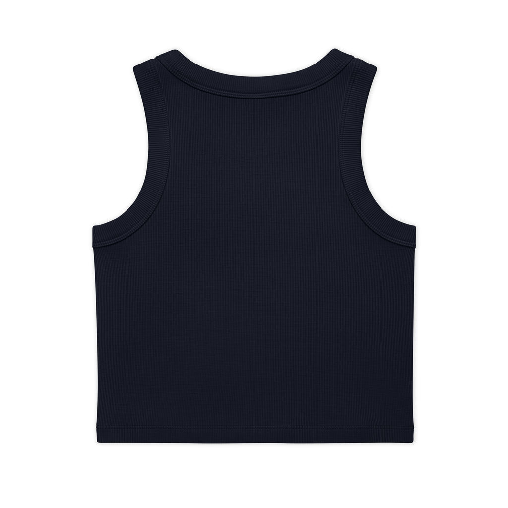 Peacock Eye Rib Crop Tank