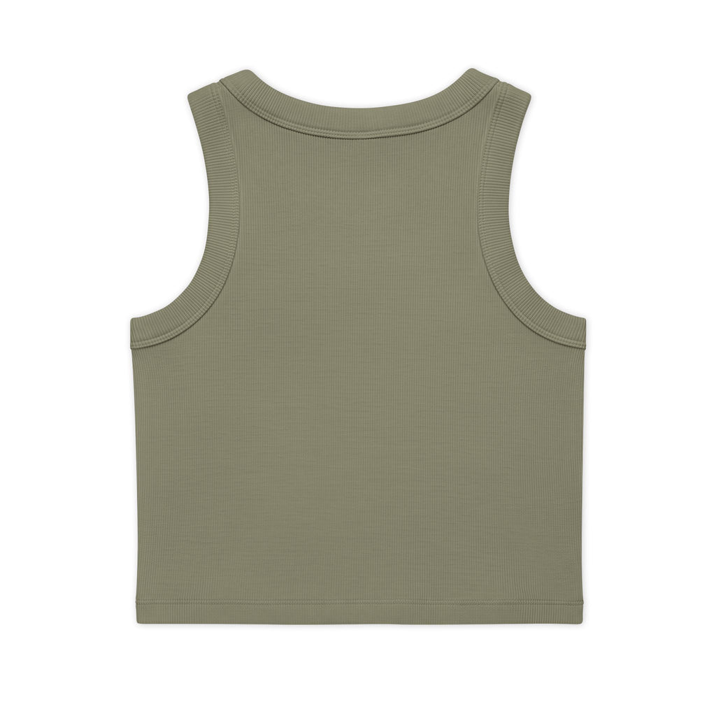 Peacock Eye Rib Crop Tank