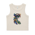 Peacock Eye Rib Crop Tank