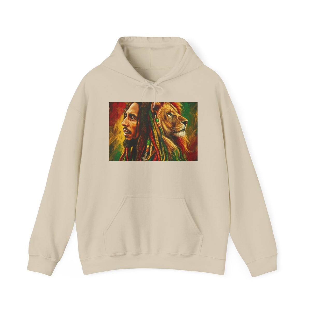 Reggae Lion Graphic Hoodie