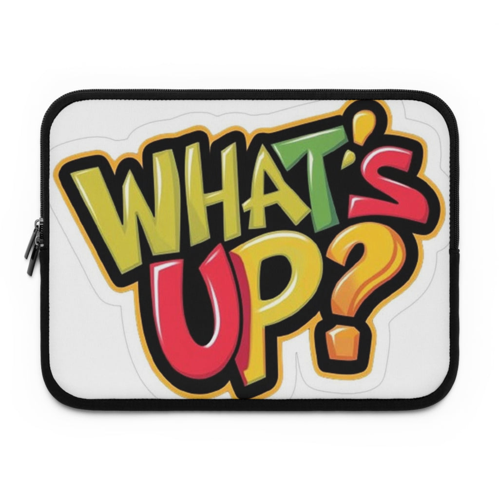 What's Up? Colorful Graphic Laptop Sleeve