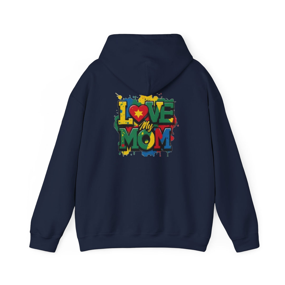 Love My Mom Hoodie — Colorful Graffiti Mother's Day Sweatshirt