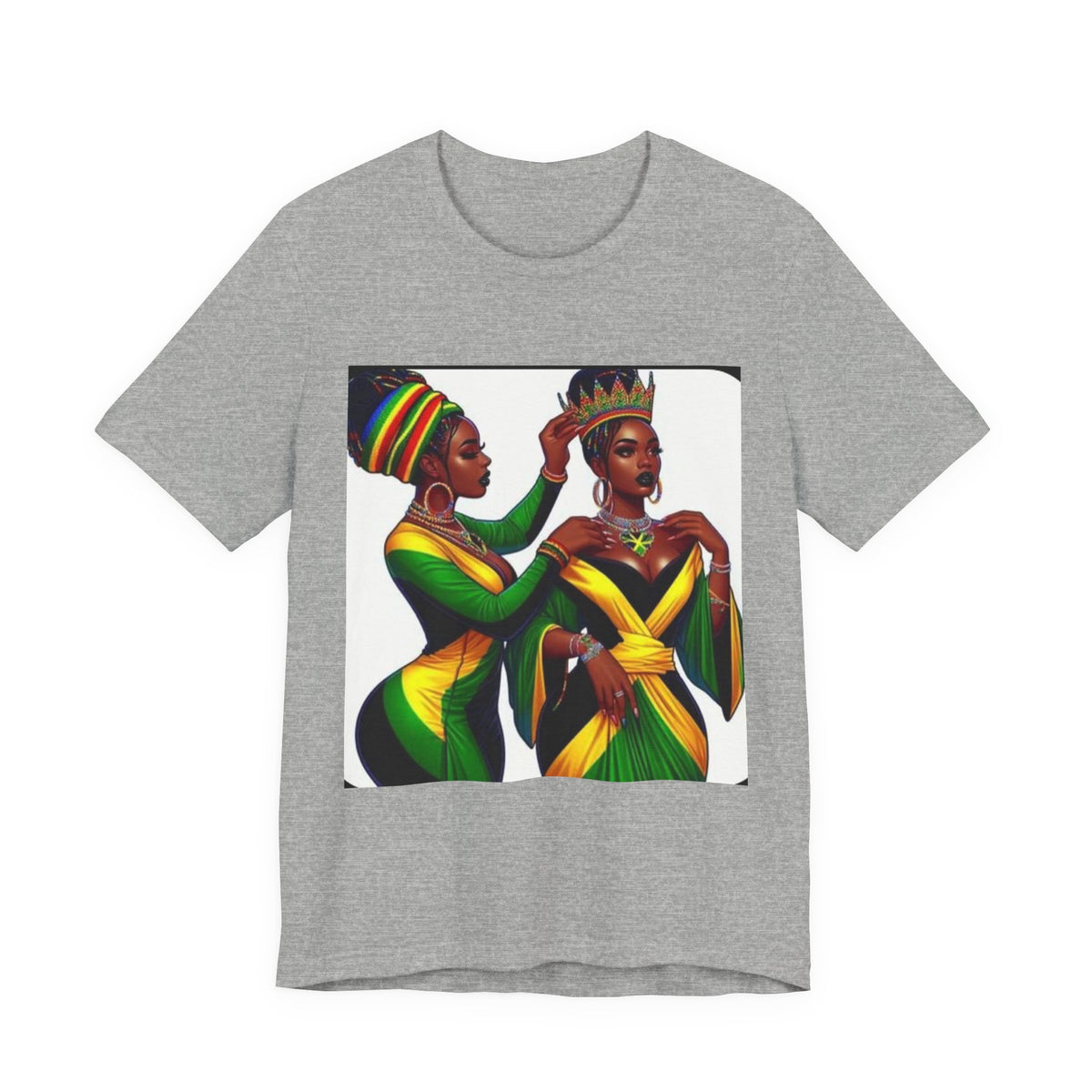 Queen Crown T-Shirt — Black Royalty Afrocentric Art Tee