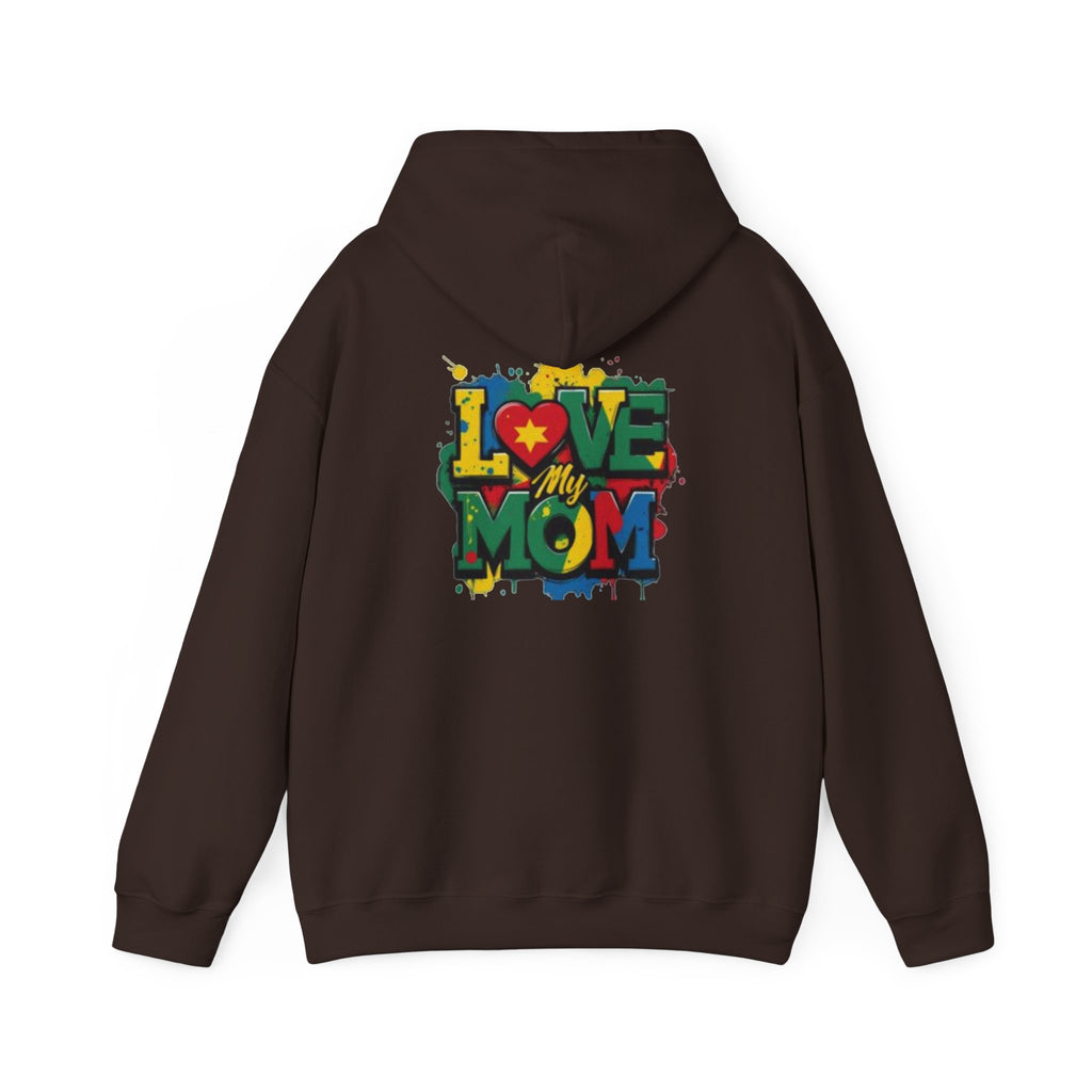 Love My Mom Hoodie — Colorful Graffiti Mother's Day Sweatshirt