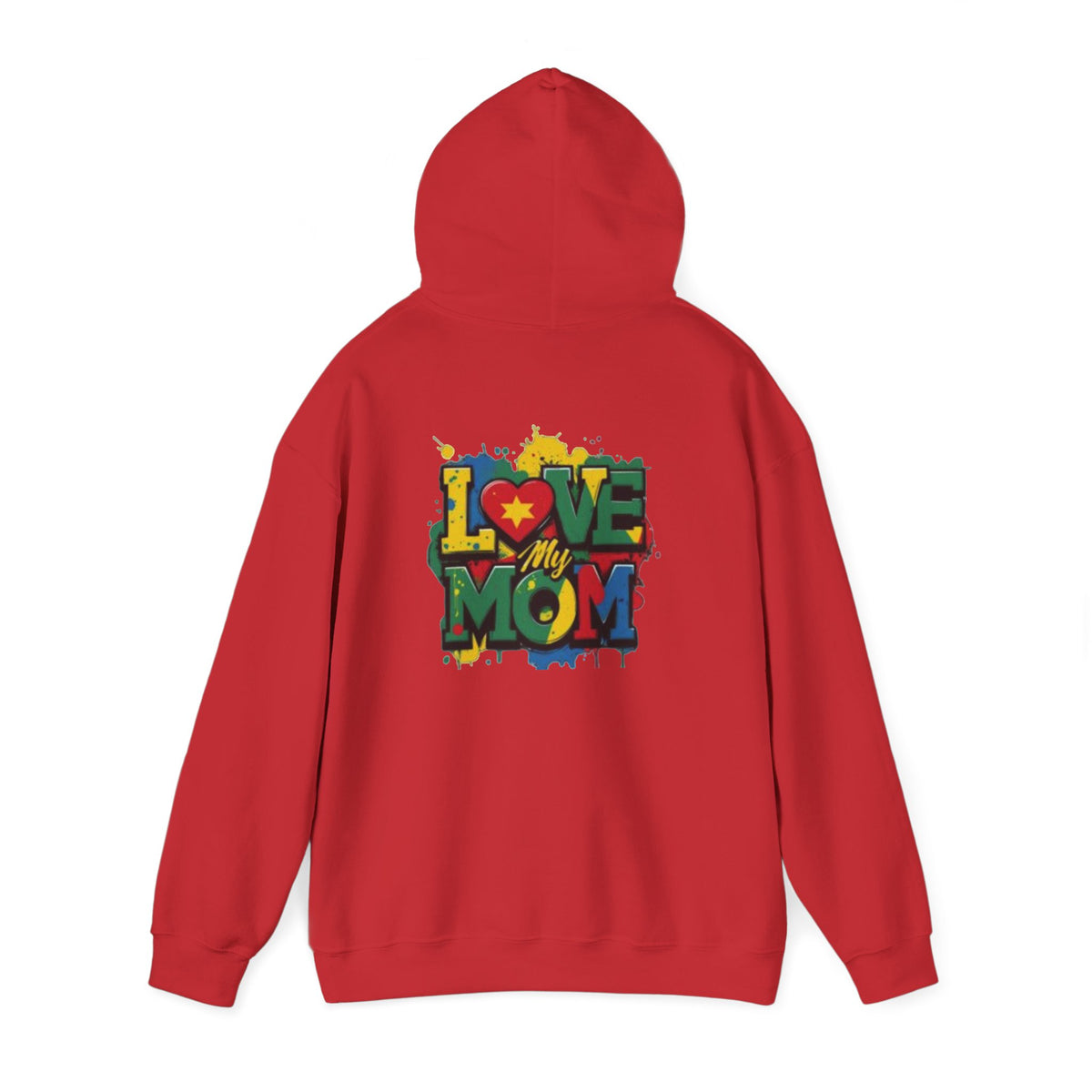 Love My Mom Hoodie — Colorful Graffiti Mother's Day Sweatshirt