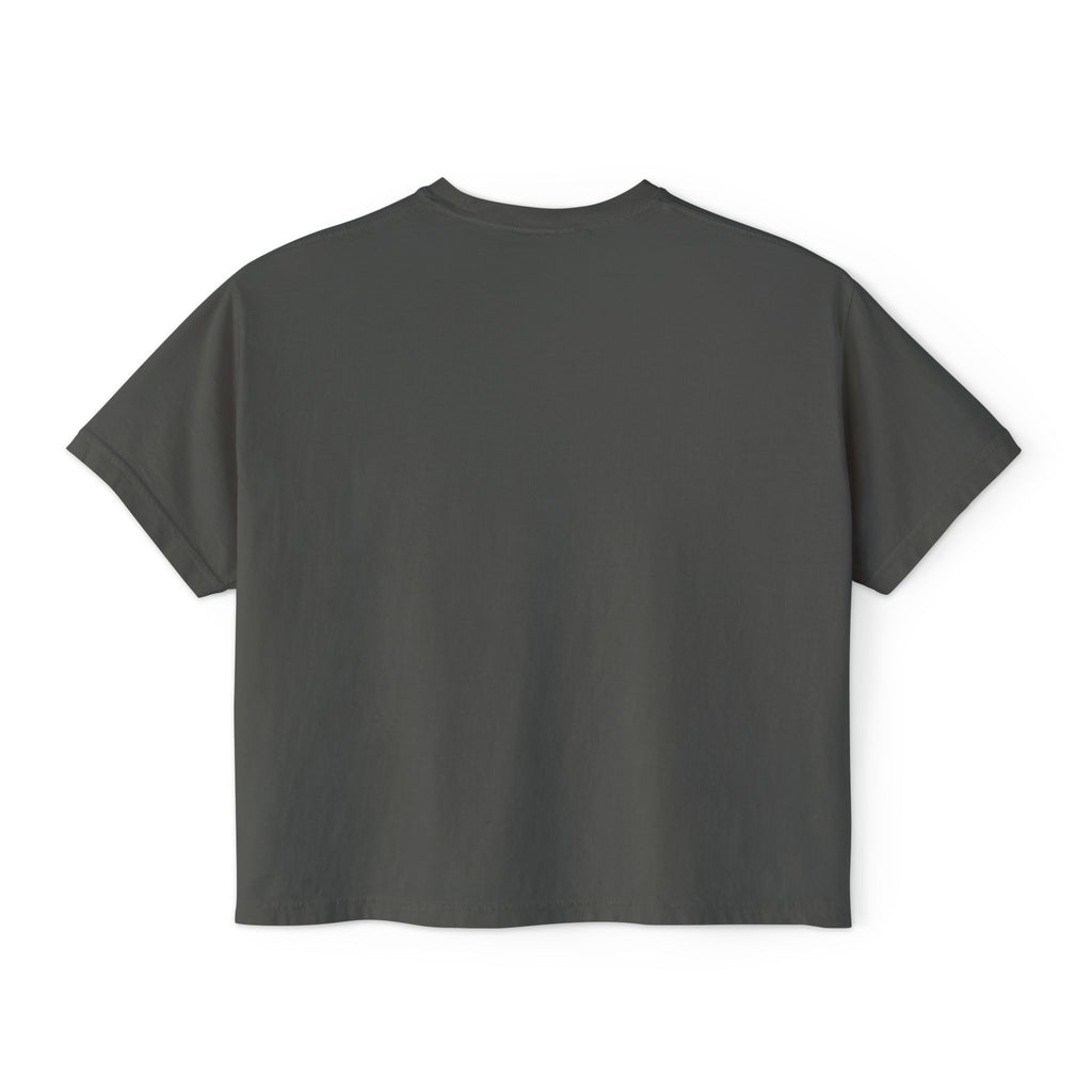 One Degree Hotter Graduation Boxy Tee — Women's Grad Cap & Diploma Celebration Shirt
