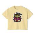 One Degree Hotter Graduation Boxy Tee — Women's Grad Cap & Diploma Celebration Shirt