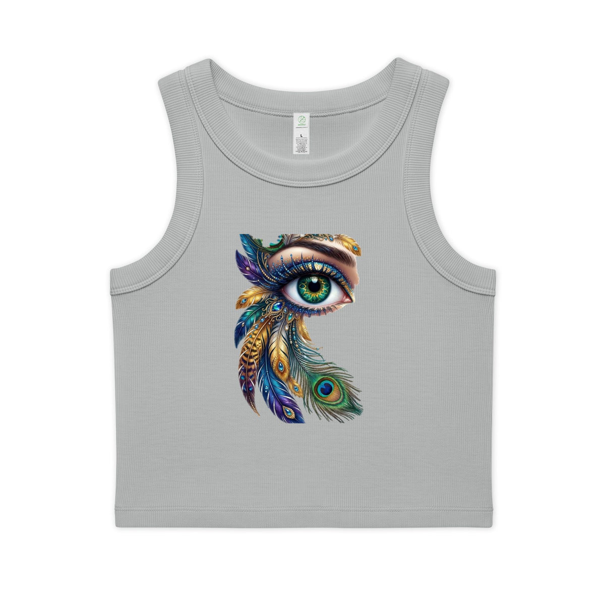 Peacock Eye Rib Crop Tank
