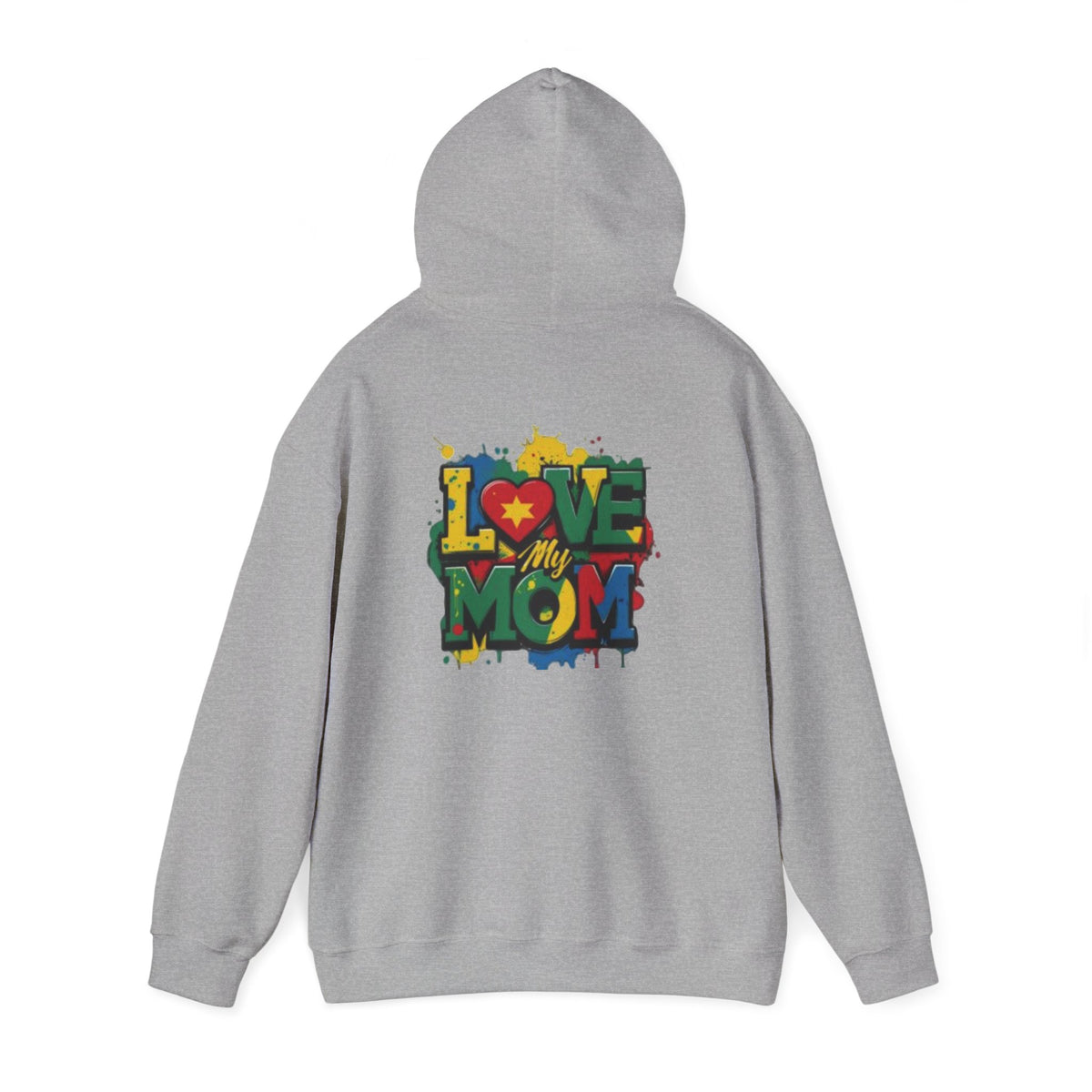 Love My Mom Hoodie — Colorful Graffiti Mother's Day Sweatshirt