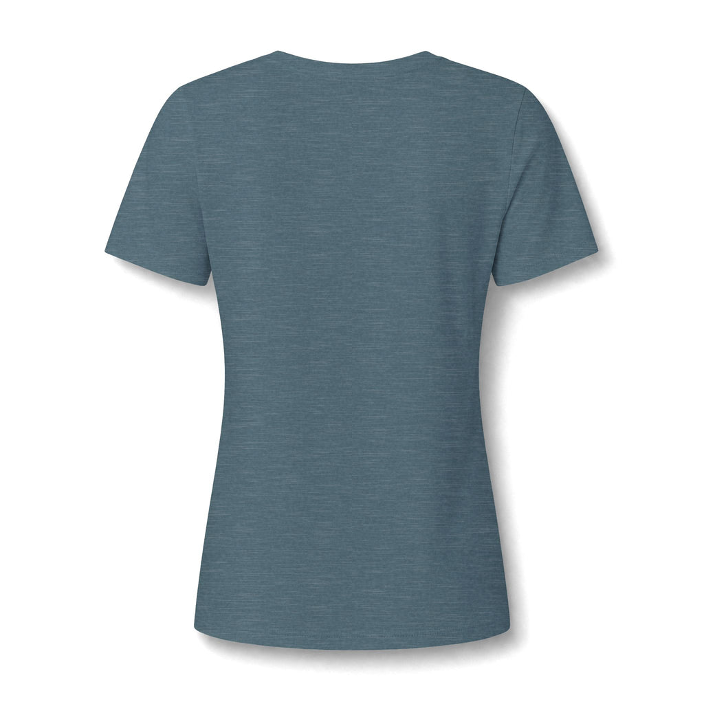 V-Neck Tee — 'I  Love You' Colorful Graffiti Heart Tee for Women