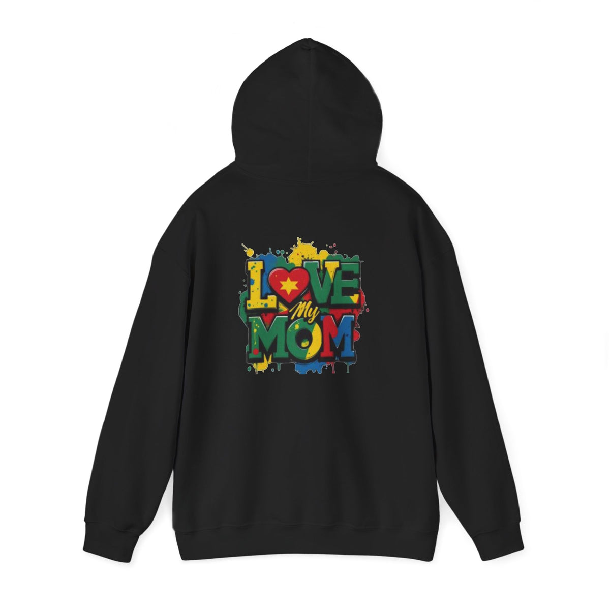 Love My Mom Hoodie — Colorful Graffiti Mother's Day Sweatshirt