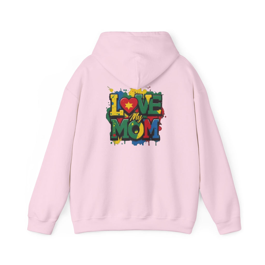 Love My Mom Hoodie — Colorful Graffiti Mother's Day Sweatshirt