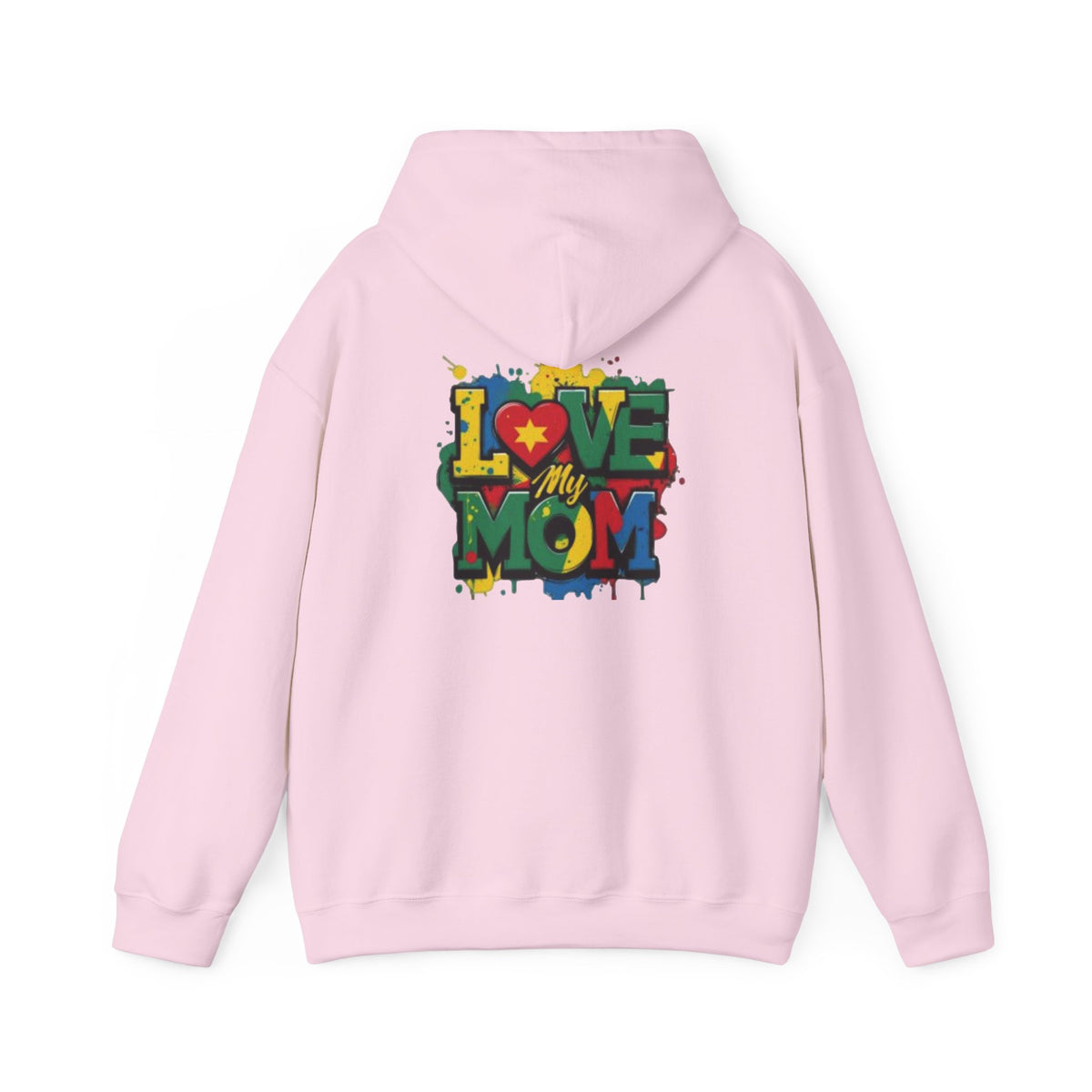Love My Mom Hoodie — Colorful Graffiti Mother's Day Sweatshirt