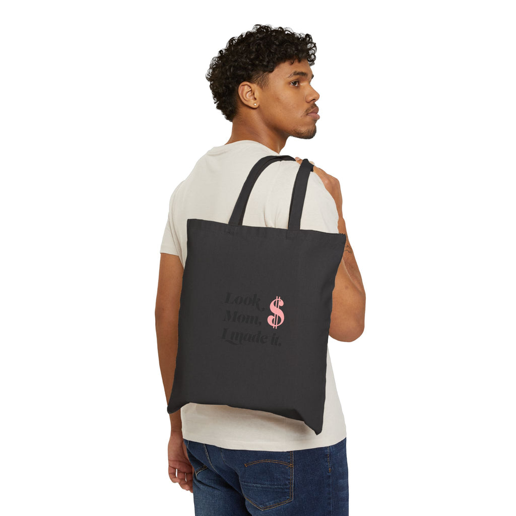 Look, Mom I Made It Tote Bag — Feminine Celebration Canvas Shopper