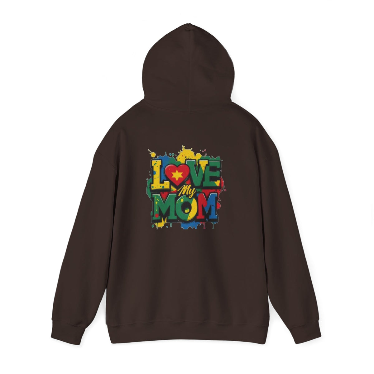 Love My Mom Hoodie — Colorful Graffiti Mother's Day Sweatshirt