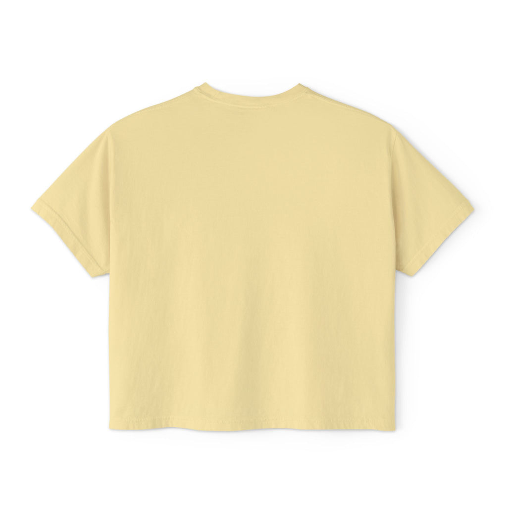 One Degree Hotter Graduation Boxy Tee — Women's Grad Cap & Diploma Celebration Shirt