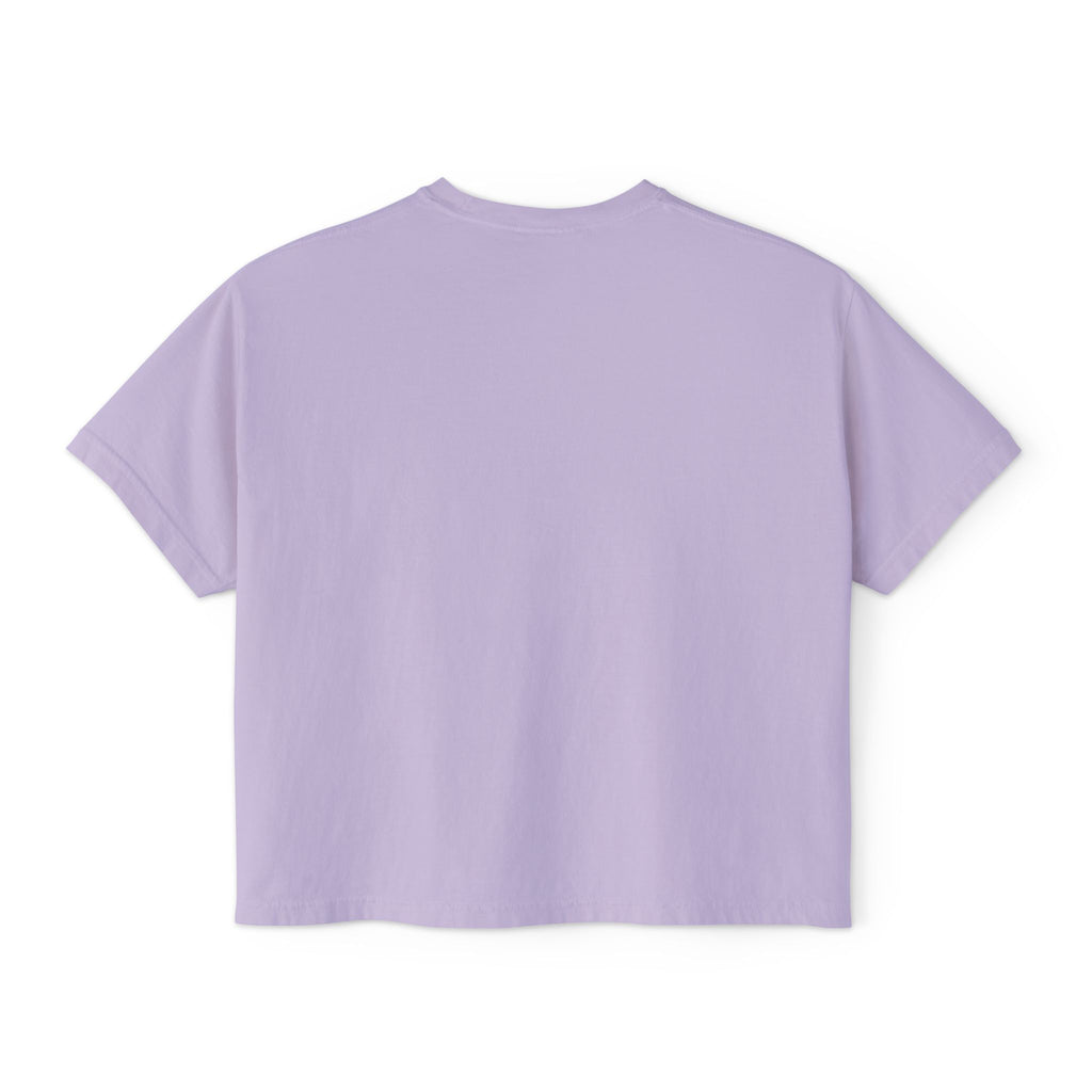 One Degree Hotter Graduation Boxy Tee — Women's Grad Cap & Diploma Celebration Shirt