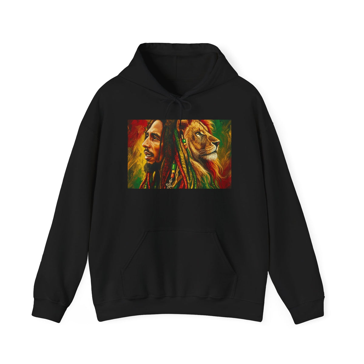 Reggae Lion Graphic Hoodie