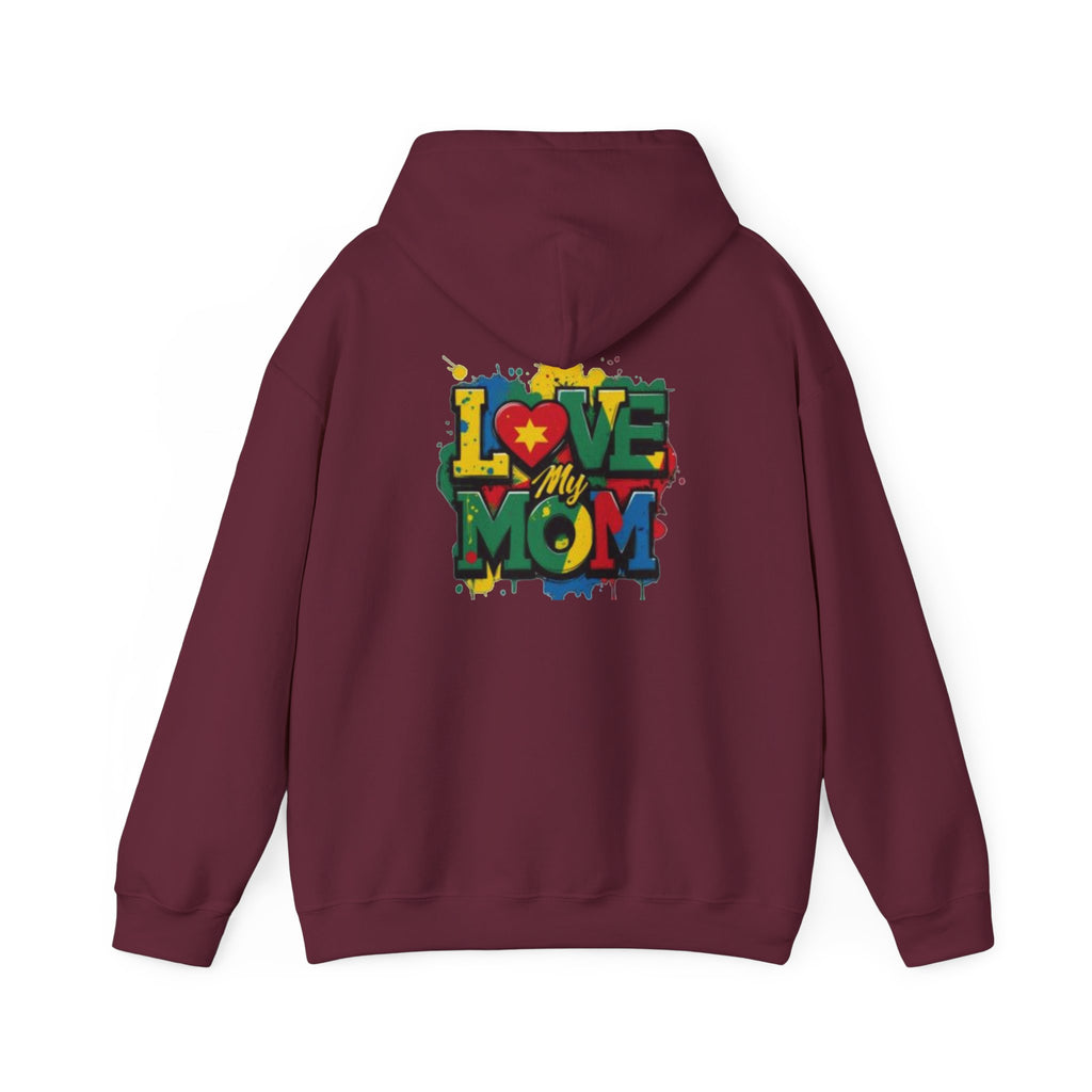 Love My Mom Hoodie — Colorful Graffiti Mother's Day Sweatshirt