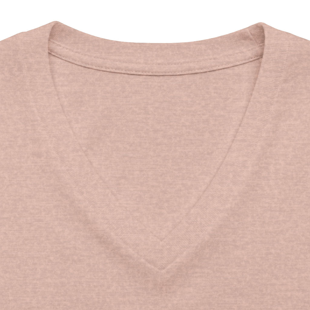 V-Neck Tee — 'I  Love You' Colorful Graffiti Heart Tee for Women