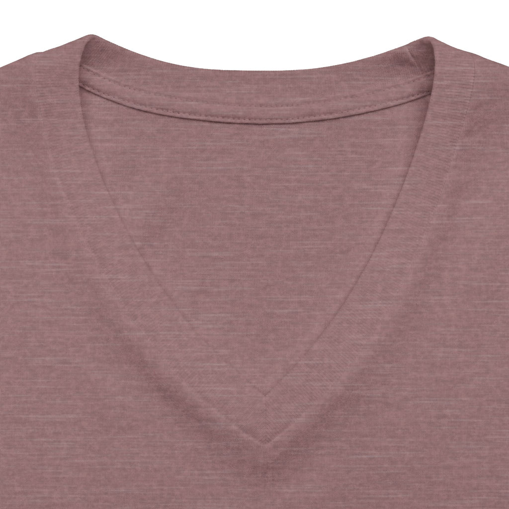 V-Neck Tee — 'I  Love You' Colorful Graffiti Heart Tee for Women