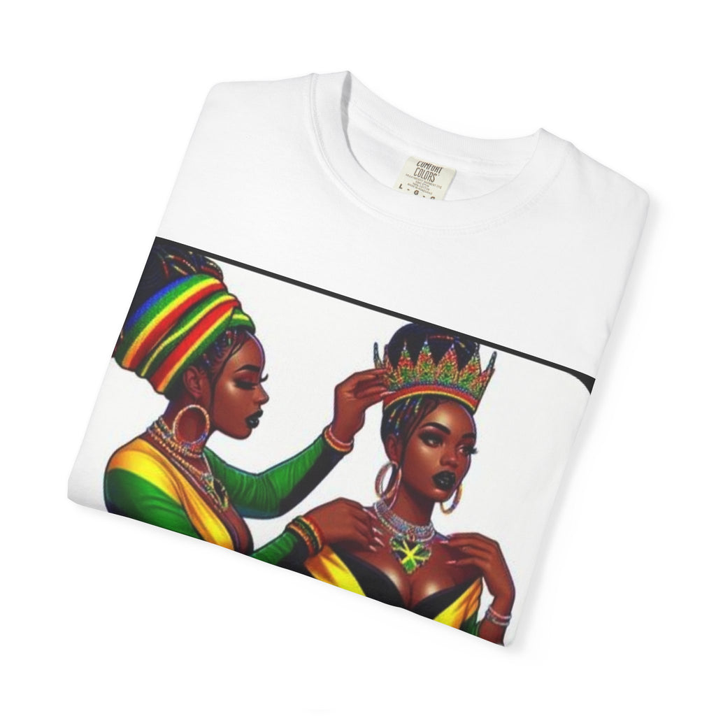 T-Shirt — Regal Sisters Afrocentric Illustration (Crown & Crowned)